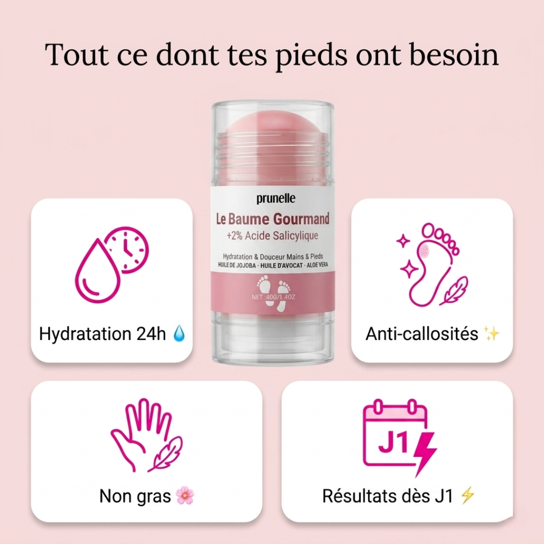 Le Baume Gourmand : Pieds doux et hydratés