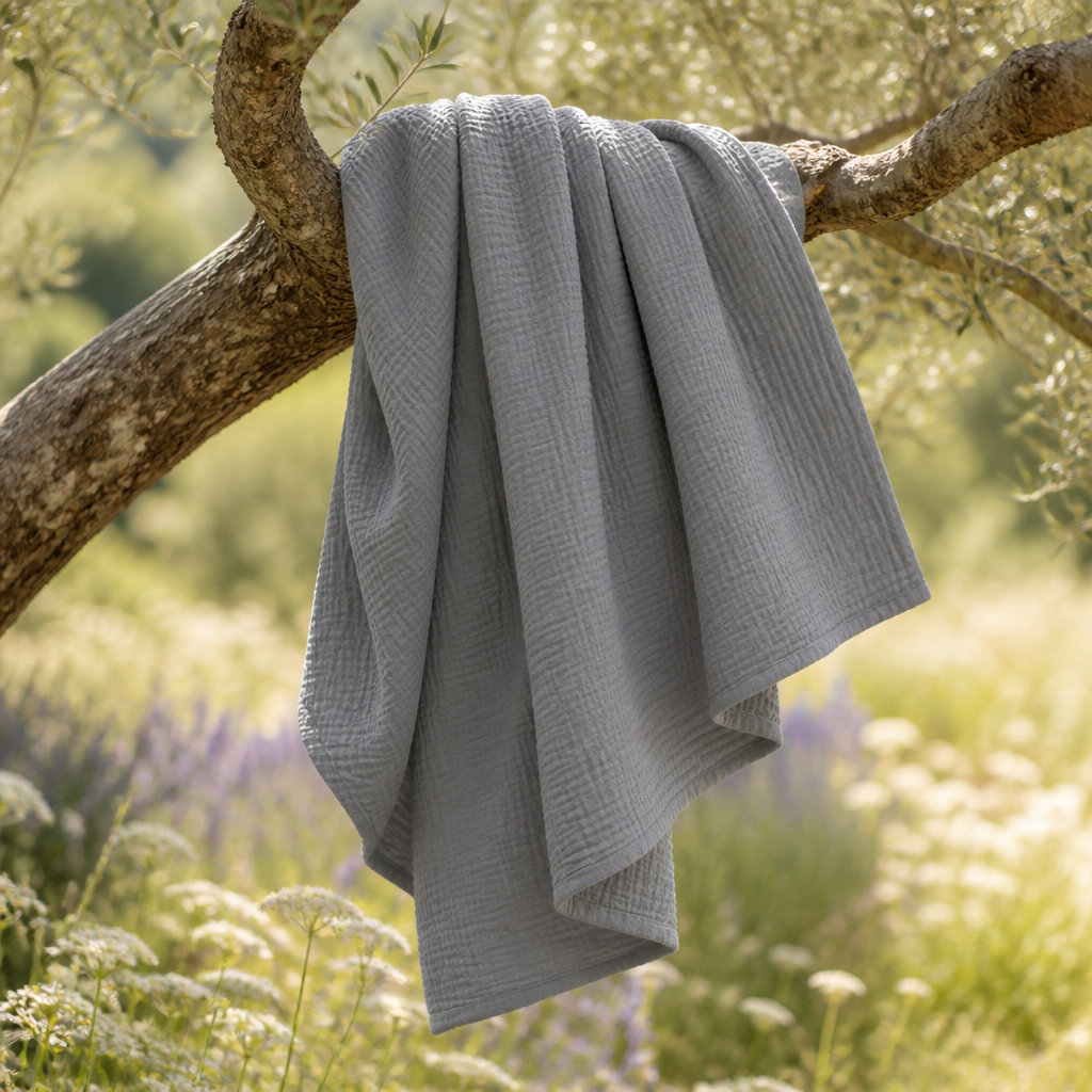 Couverture en mousseline de coton