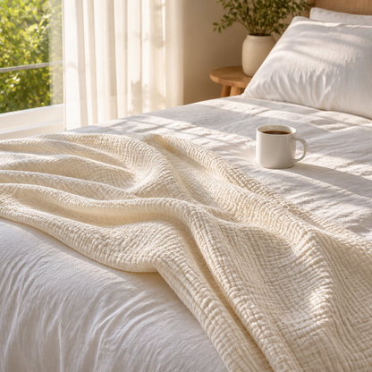 Couverture en mousseline de coton