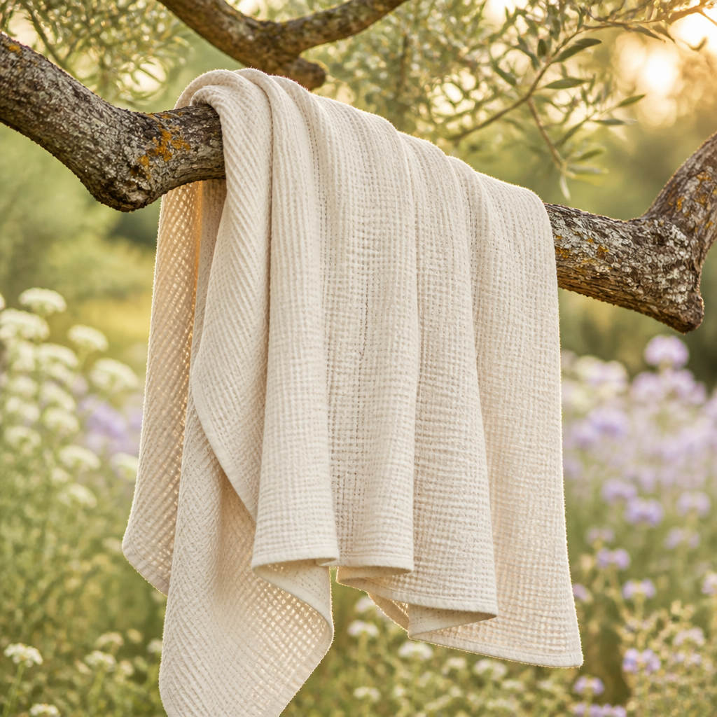 Couverture en mousseline de coton