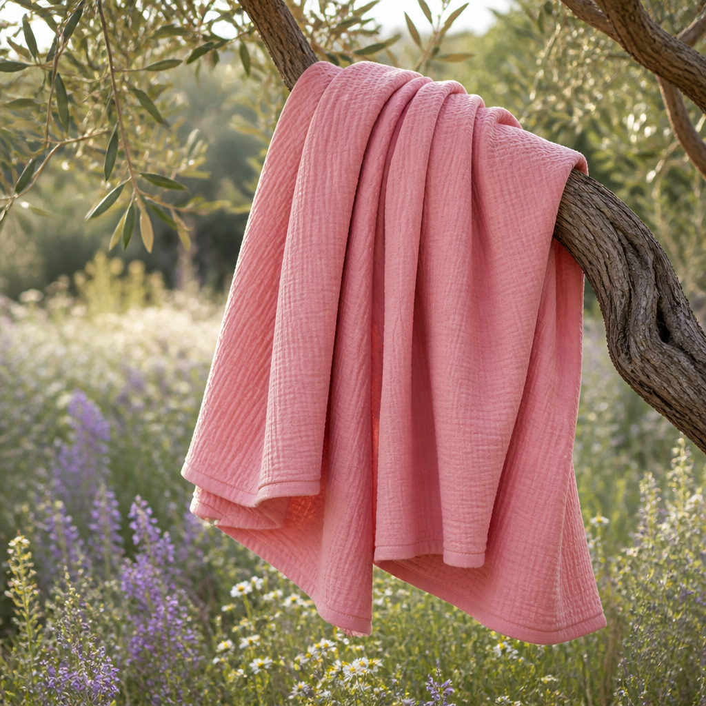 Couverture en mousseline de coton
