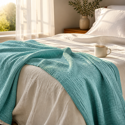 Couverture en mousseline de coton