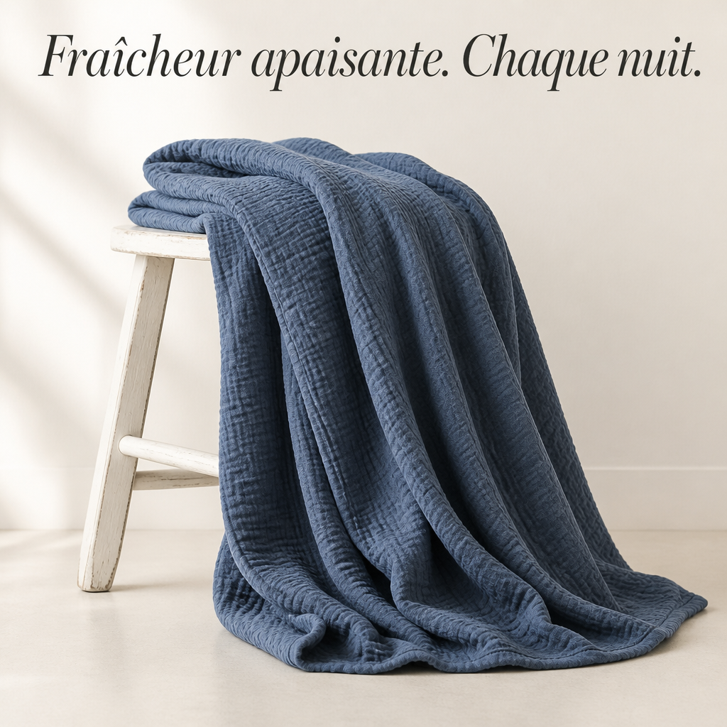 Couverture en mousseline de coton