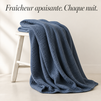 Couverture en mousseline de coton