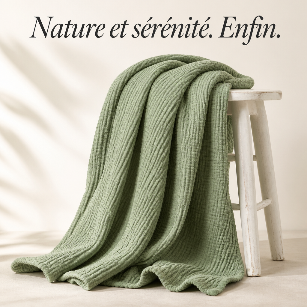 Couverture en mousseline de coton