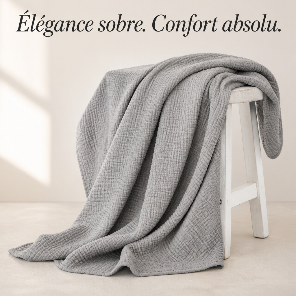 Couverture en mousseline de coton