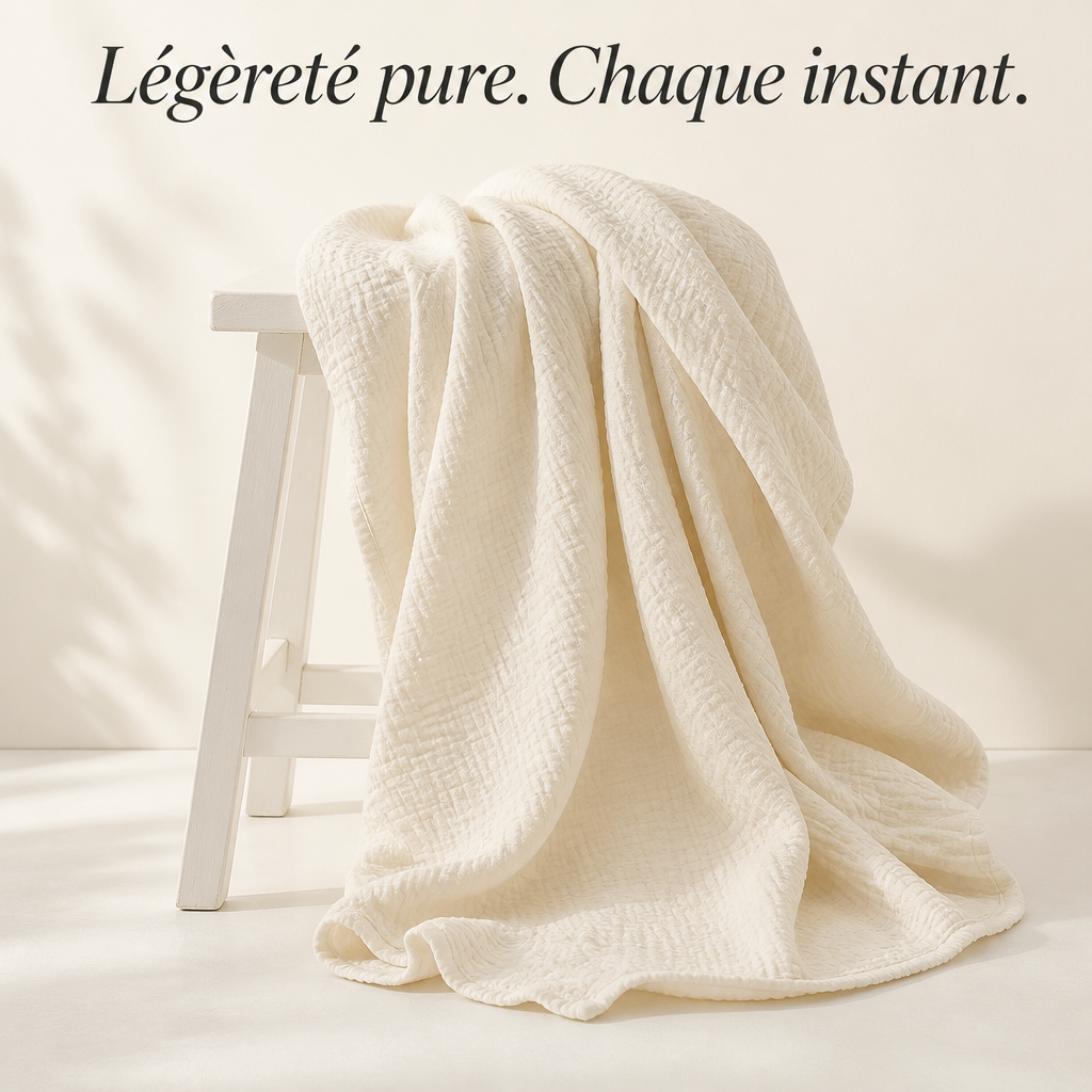 Couverture en mousseline de coton
