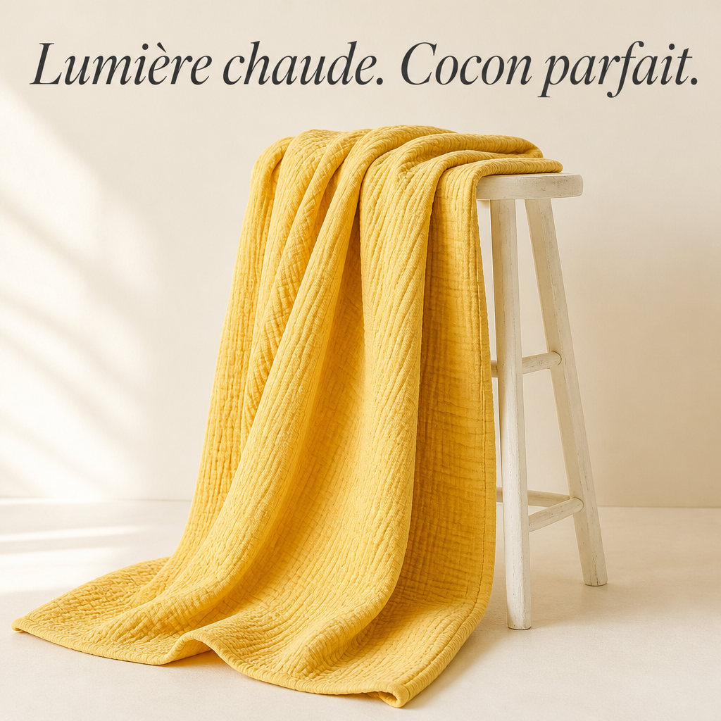 Couverture en mousseline de coton