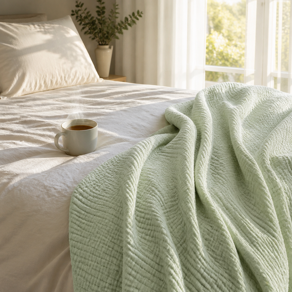 Couverture en mousseline de coton