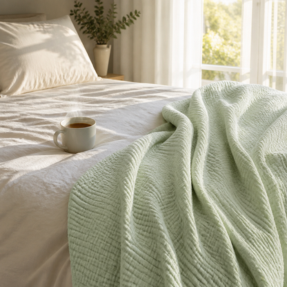 Couverture en mousseline de coton