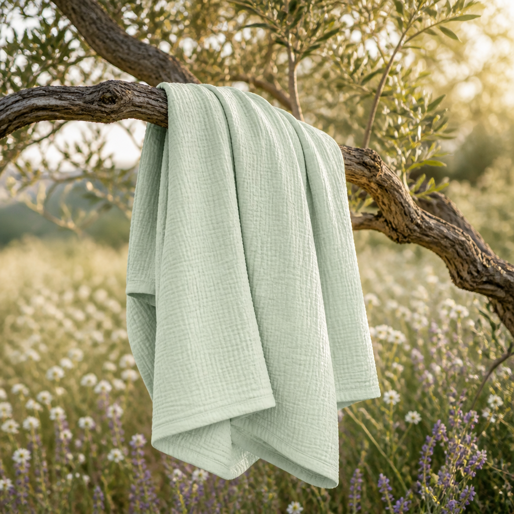 Couverture en mousseline de coton