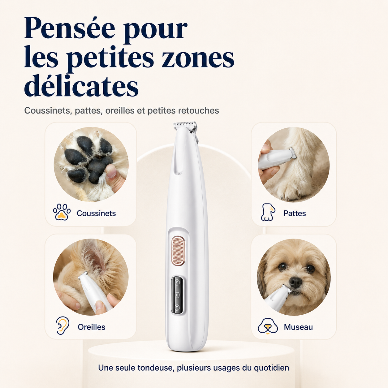 Tondeuse Prunelle : Soin des pattes sans douleur en quelques secondes