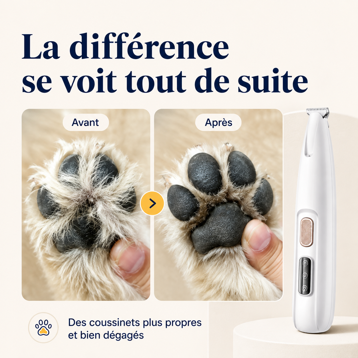 Tondeuse Prunelle : Soin des pattes sans douleur en quelques secondes