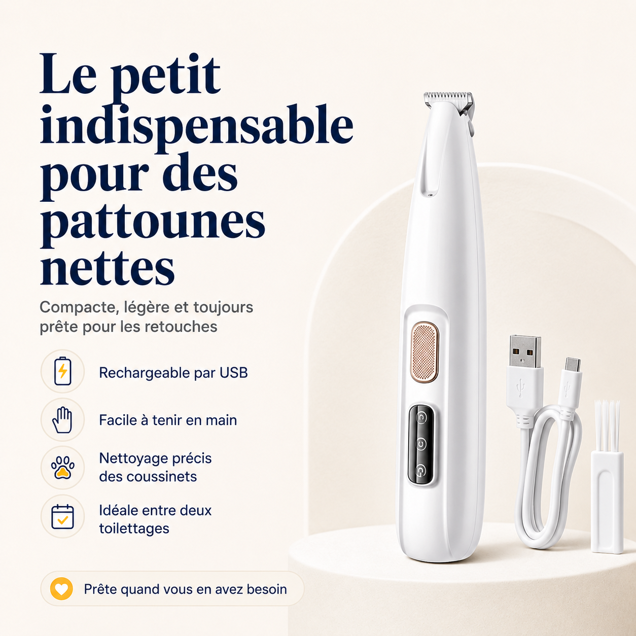 Tondeuse Prunelle : Soin des pattes sans douleur en quelques secondes